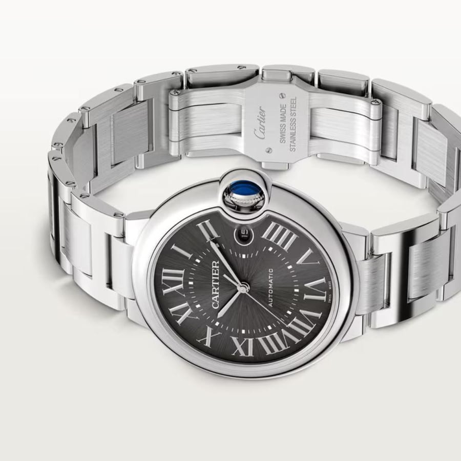 ساعة بالون بلو دو كارتييه باللون الرمادي الداكن Cartier Ballon Bleu Watch – Dark Grey Dial
