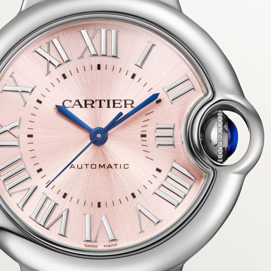 ساعة بالون بلو دو كارتييه باللون الوردي – نسائية Cartier Ballon Bleu Watch – Pink Dial