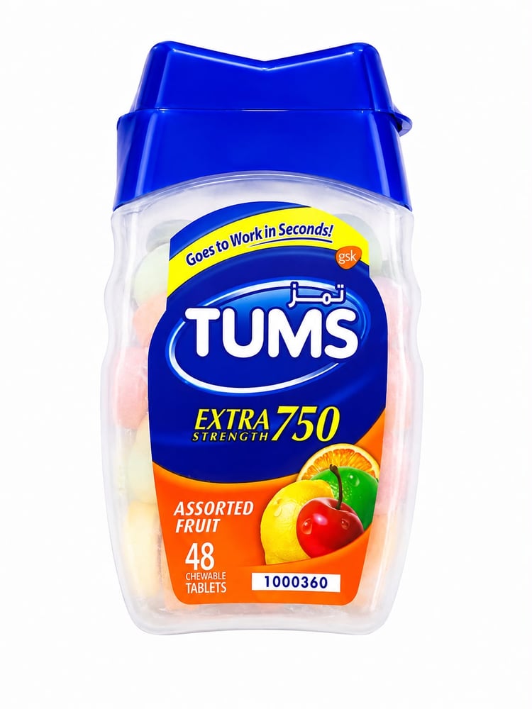 Tums Extra 750mg Chewable Tablet 48