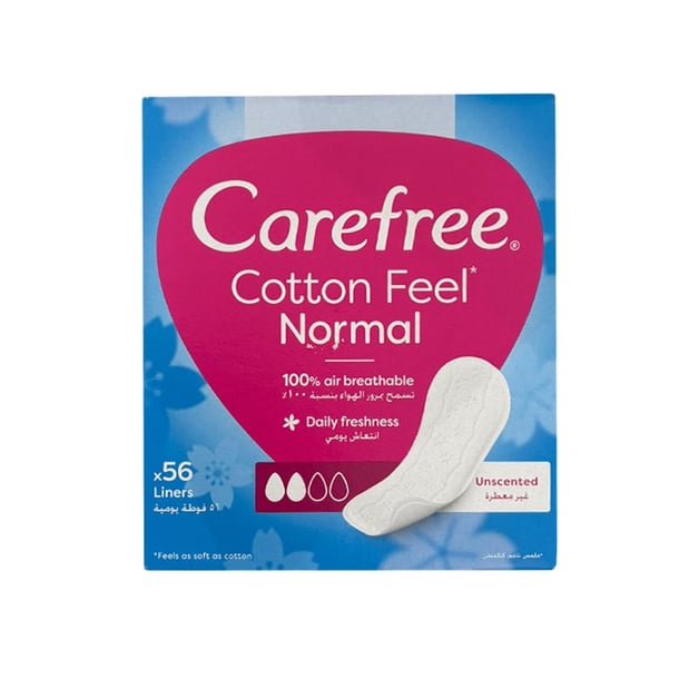 Carefree Cotton Fresh Scented Normal Pantyliner 56