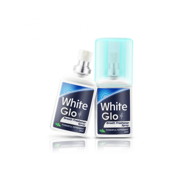 White Glo Breath Freshener Powerful Peppermint Mouth Spray 20ml