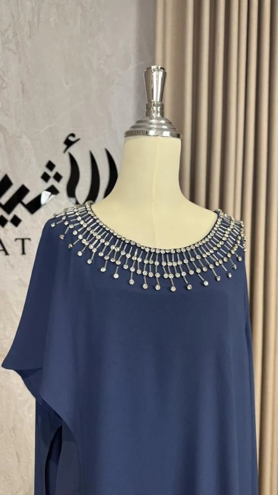 جلابية قطعتين شك بالرقبة طويل