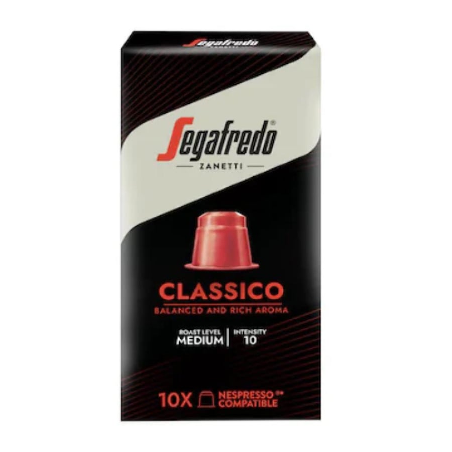 كبسولات قهوة اسبريسو كلاسيكو سيجافريدو زانيتي بدرجة كثافة 10 - 10 كبسولات (Segafredo Zanetti Espresso Classico Intensity 10)