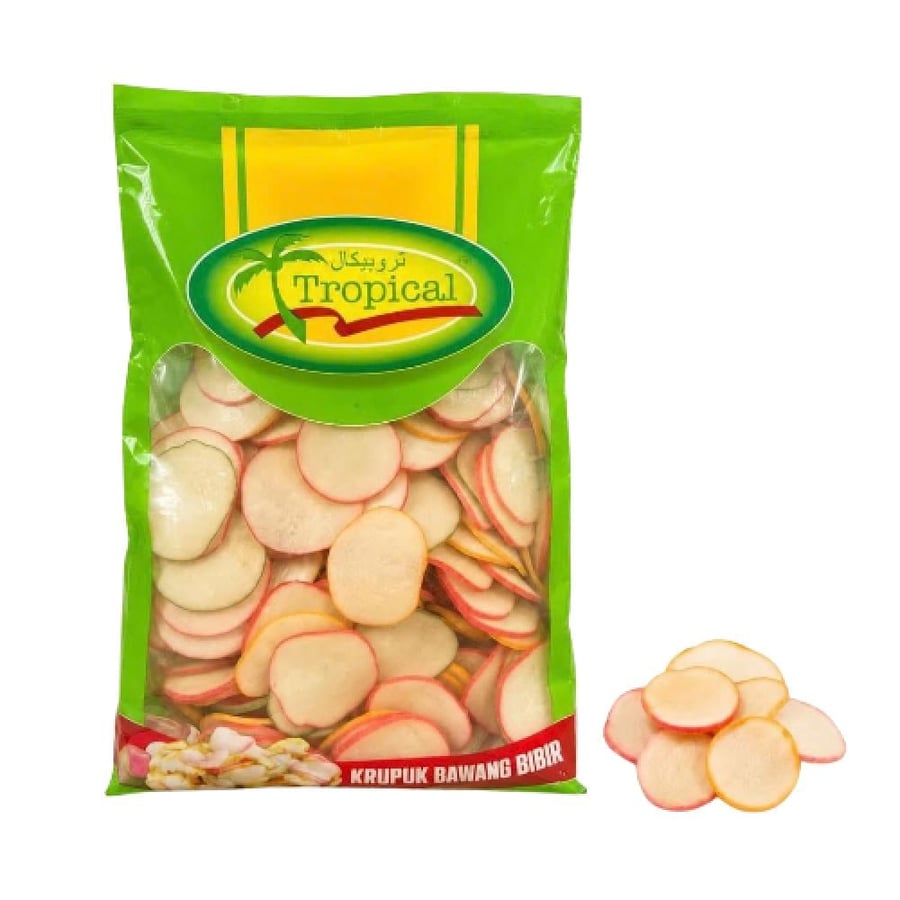 كروبوك مقرمشات الثوم تروبيكال المستوردة Tropical Krupuk Bawang Bibir Garlic Crackers
