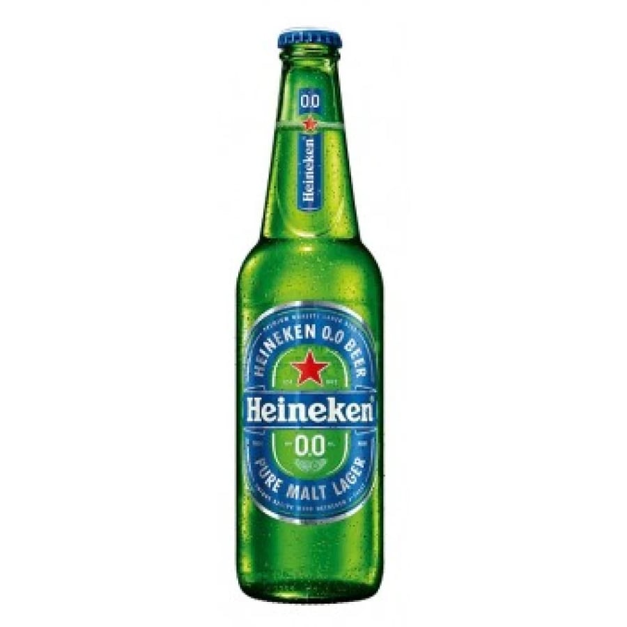 شراب شعير هينيكن خالي من الكحول 0.0 زجاج | Heineken 0.0 Non-Alcoholic Malt Beverage