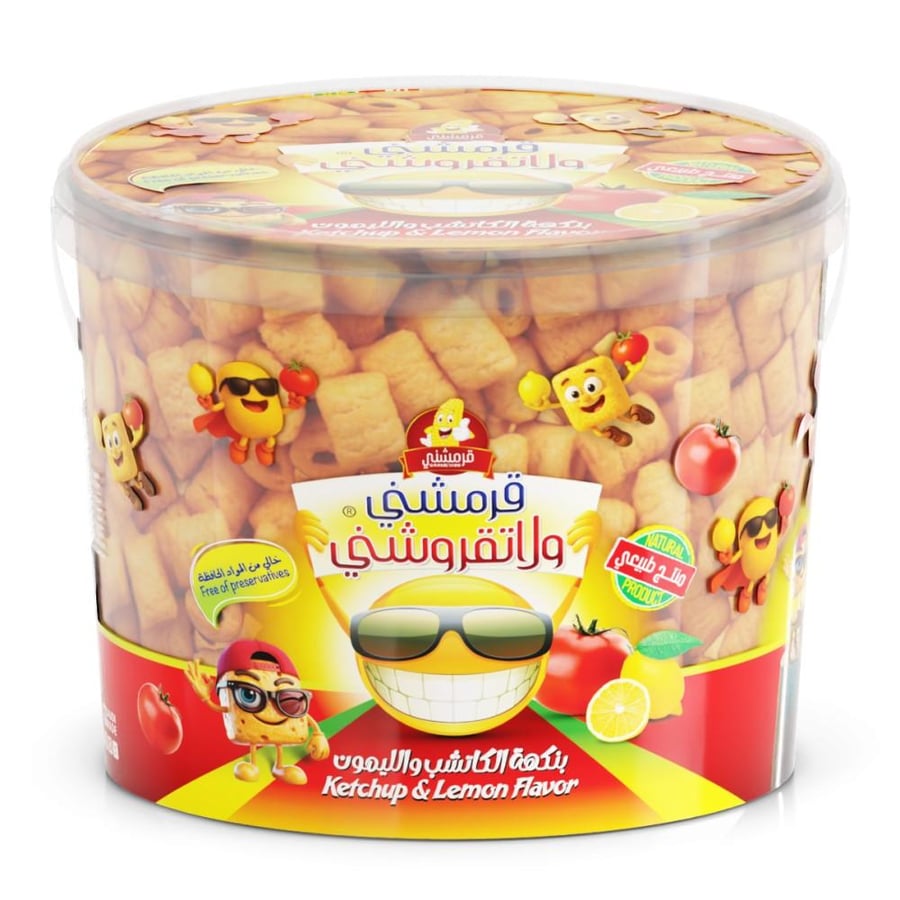 قرمشي ولا تقروشي بنكهة الكاتشب والليمون - Garmeshie Ketchup & Lemon Flavor