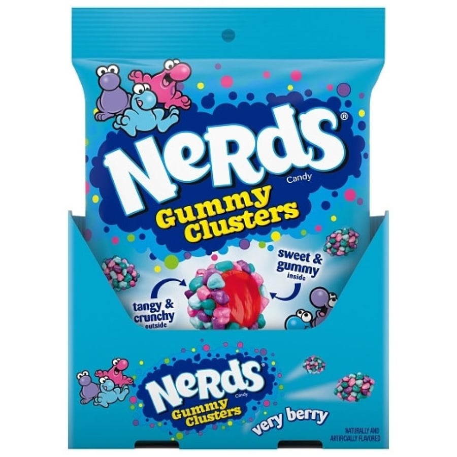 نيردز غامي كلاسترز - نكهة التوت 141 جرام – Nerds Gummy Clusters Very Berry 141g