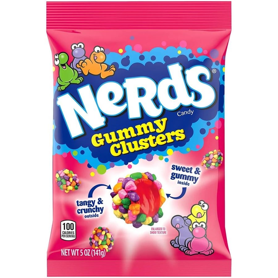 نيردز غامي كلاسترز - نكهة قوس قزح 141 جرام – Nerds Gummy Clusters Rainbow 141g