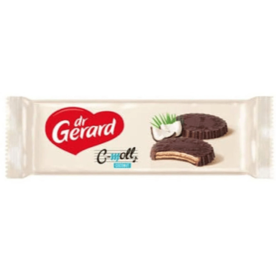 بسكويت سي مول جوز الهند بتغطية الكاكاو دكتور جيرارد 100 جم | Dr Gerard C-moll Coconut Biscuits Cocoa Glazed 100g