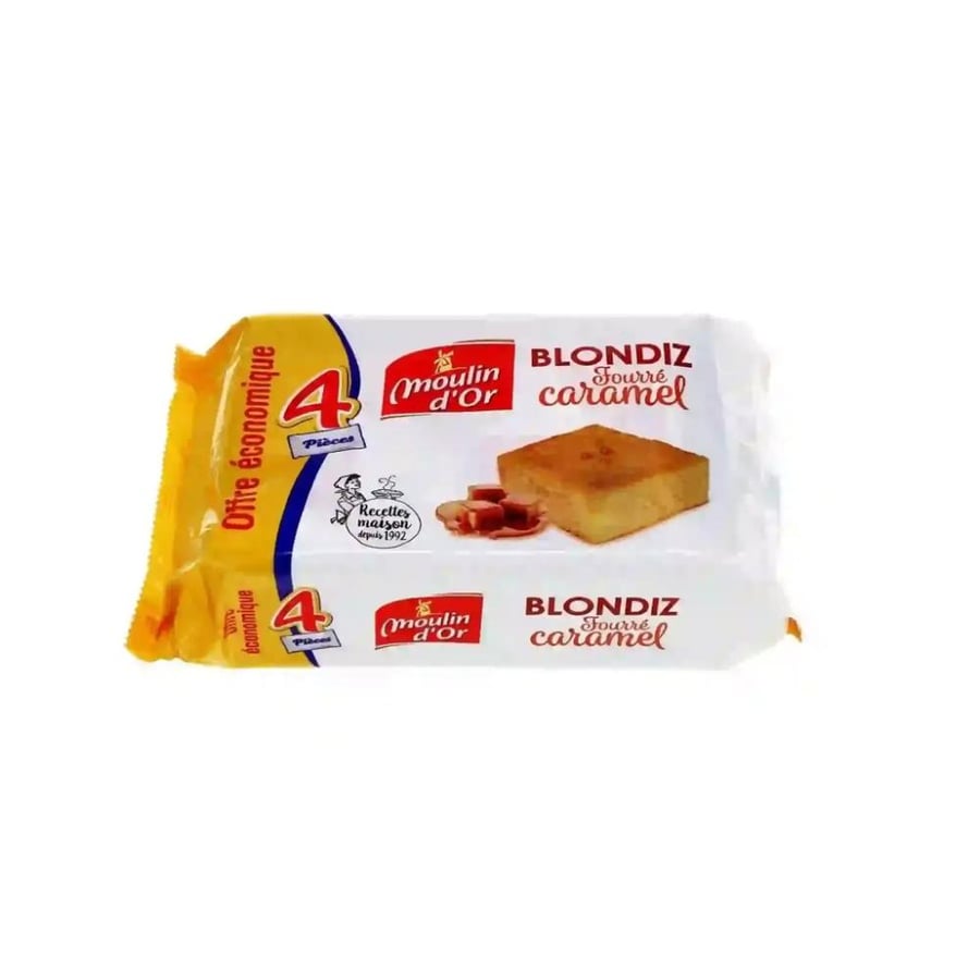 كيك مولان دور بلونديز بحشوة الكراميل - 4 قطع | Moulin d'Or Blondiz Caramel