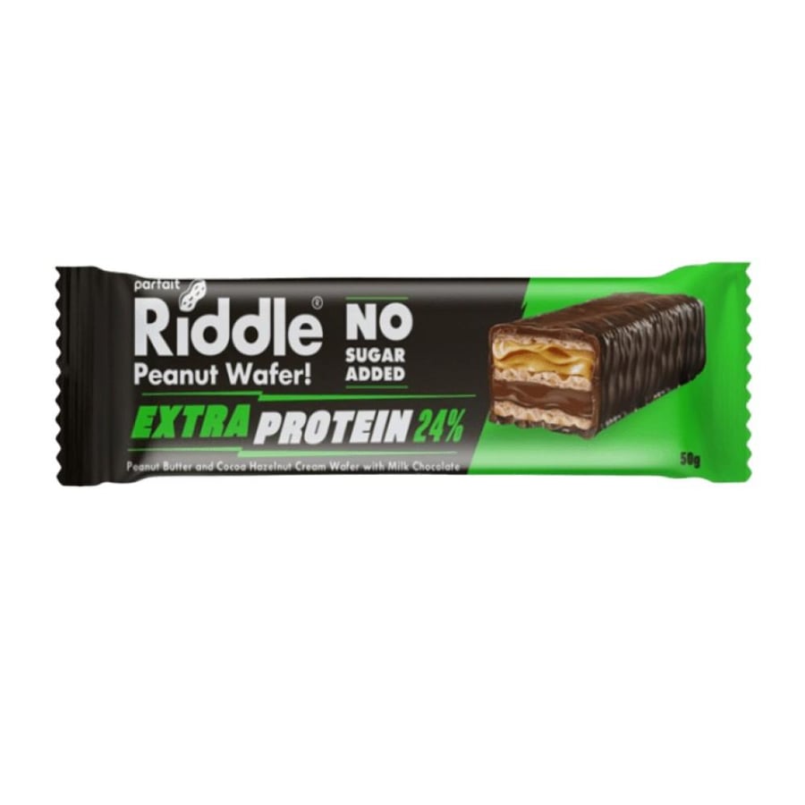 ريدل ويفر زبدة الفول السوداني وشوكولاتة الحليب Riddle Peanut Wafer