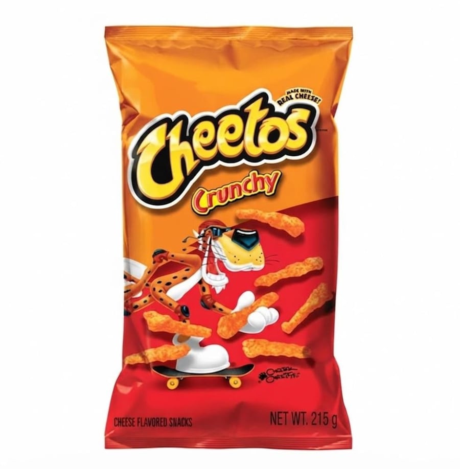شيبس شيتوس كرانشي الأصلي بالجبنة (215 جرام) | Cheetos Crunchy Cheese Snacks