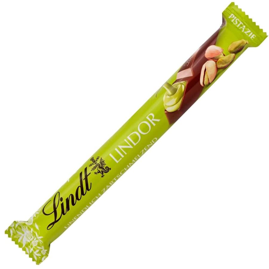 ليندت ليندور ستيك شوكولاتة بالحليب مع حشوة الفستق 38 [vhl – Lindt Lindor Milk Chocolate Pistachio Stick 38 g