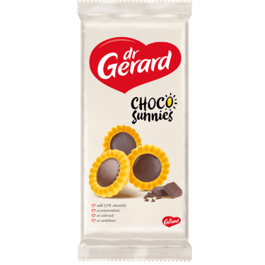 بسكويت شوكو صانيز محشو بالشوكولاتة دكتور جيرارد 150 جم | Dr Gerard Choco Sunnies Chocolate Biscuits 150g
