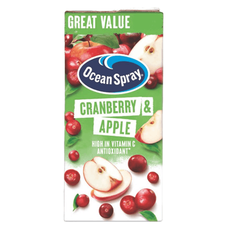 عصير اوشن سبراي توت بري و تفاح 100% 1 لتر – Ocean Spray Cranberry & Apple Juice 1L