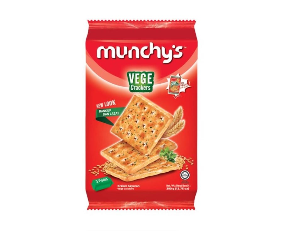 مونشيز خضار كراكرز  390جرام