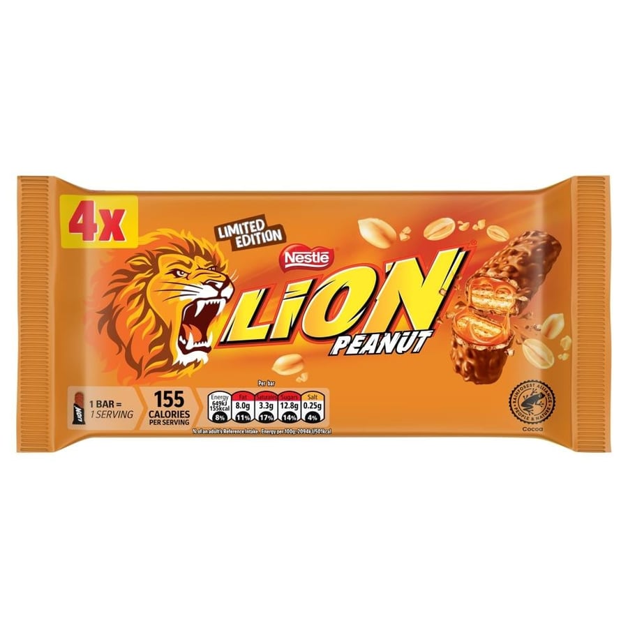 نستله ليون بالفول السوداني - عبوة 4 قطع | Nestlé Lion Peanut
