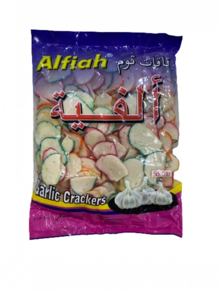 كروبوك الفية بنكهة الثوم الملوّن (شرائح) 227 جرام | Alfiah Color Garlic Krupuk Sliced