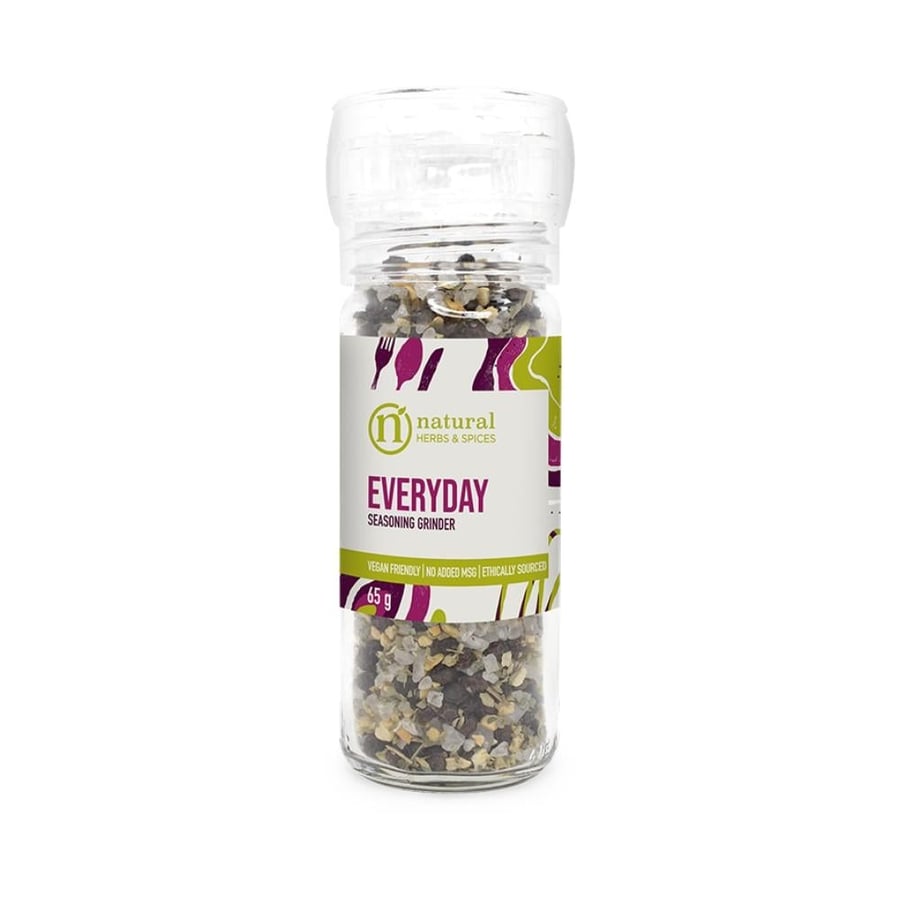 مطحنة إيفريداي ناتشورال: ملح بحر، فلفل وأعشاب  | Everyday Natural Grinder: Sea Salt, Pepper & Herbs