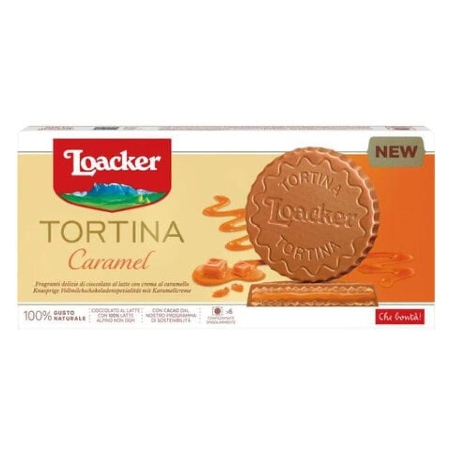 Lauker Tortina Waffer with milk chocolate and caramel 63 g
