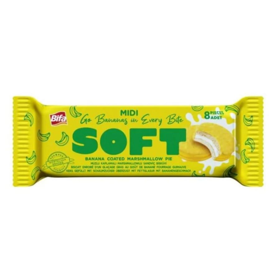 Biva Soft Banana Pie Bar 160g - فطيرة بيفا سوفت بالموز شريط 160 جرام