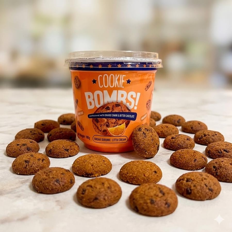أكواب ميني كوكيز بومبس بالبرتقال والشوكولاتة - Cookie Bombs Orange & Chocolate