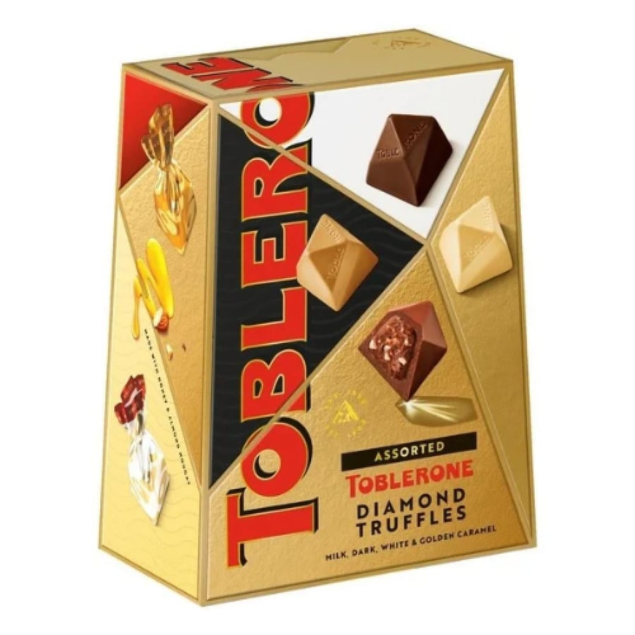 ترافل شوكولاتة توبليرون الماسية المشكلة - 180 جرام (Toblerone Assorted Diamond Truffles 180g)