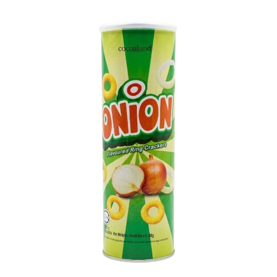 مقرمشات حلقات البصل من كوكوالاند - 80 جرام (Cocoaland Onion Flavoured Ring Crackers 80g)