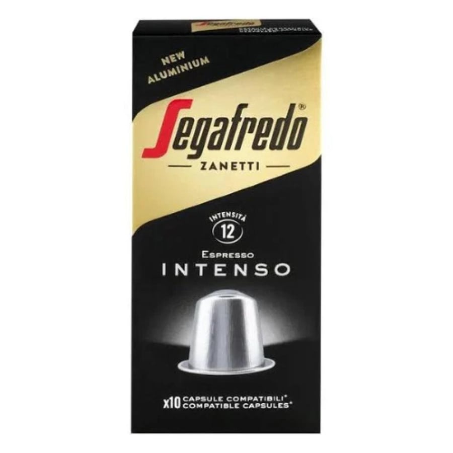 كبسولات قهوة اسبريسو إنتنسو سيجافريدو زانيتي بدرجة كثافة 12 - 10 كبسولات (Segafredo Zanetti Espresso Intenso Intensity 12)