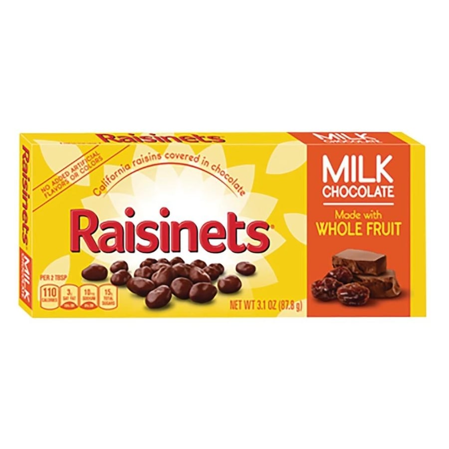 ريسينيتس زبيب كاليفورنيا مغطى بشوكولاتة بالحليب – Raisinets Milk Chocolate Covered Raisins
