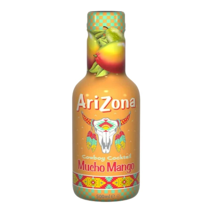 مشروب عصير أريزونا كوكتيل كاوبوي موتشو مانجو - 500 مل (AriZona Cowboy Cocktail Mucho Mango 500ml)