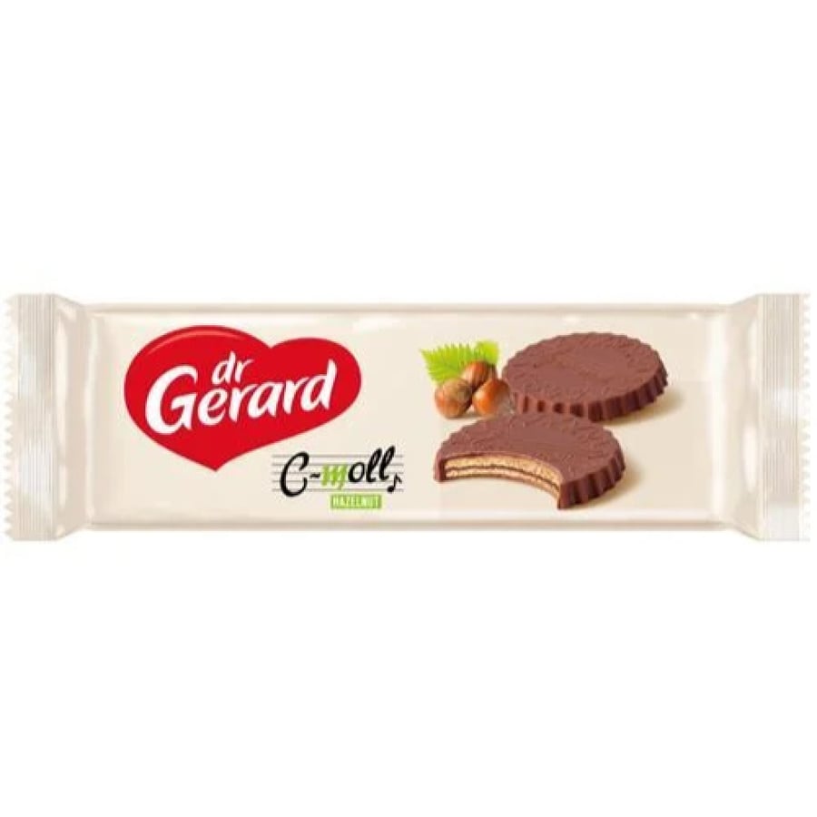 بسكويت سي مول البندق بتغطية الكاكاو دكتور جيرارد 100 جم | Dr Gerard C-moll Hazelnut Biscuits Cocoa Glazed 100g