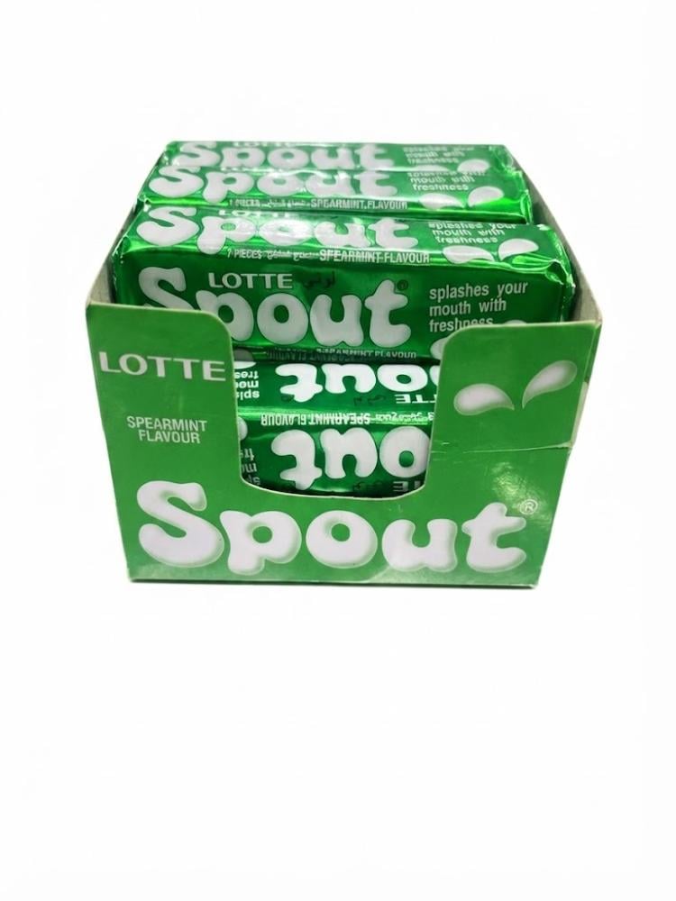 علكة لوتي سبوت السائلة بنكهات متنوعة | Lotte Spout Liquid Center Gum