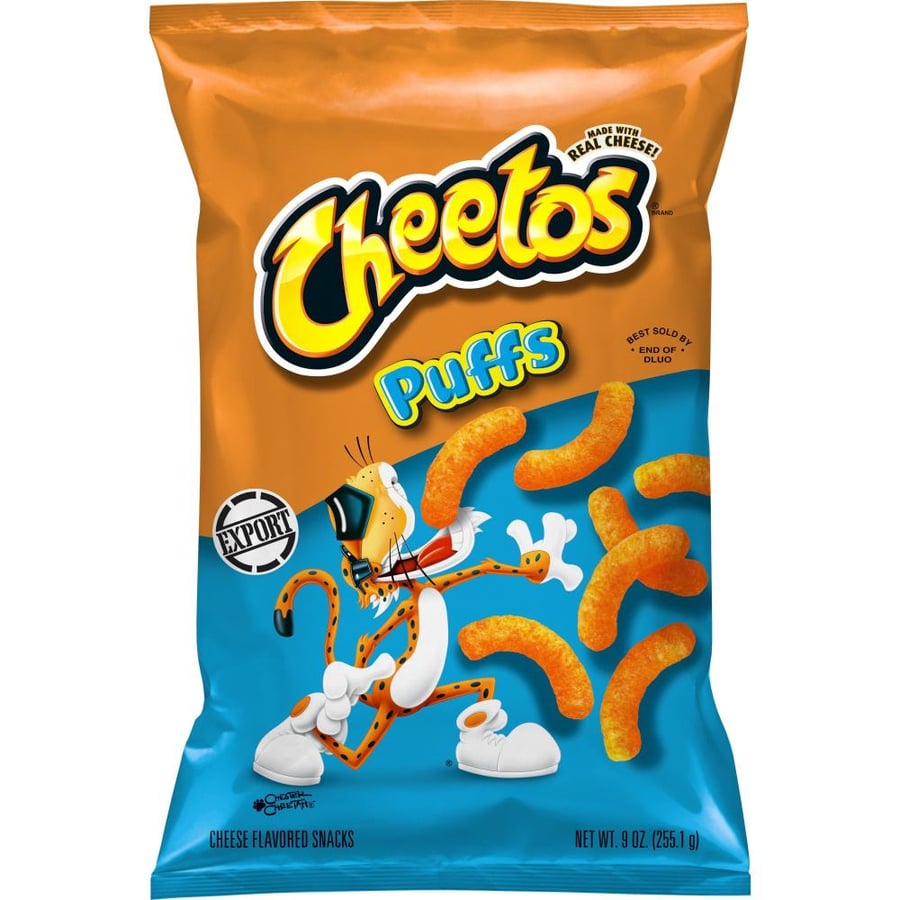 سناك شيبس شيتوس بافس بالجبنة الطبيعية أمريكي - 255.1 جرام (Cheetos Puffs Cheese Flavored Snacks - 255.1g)