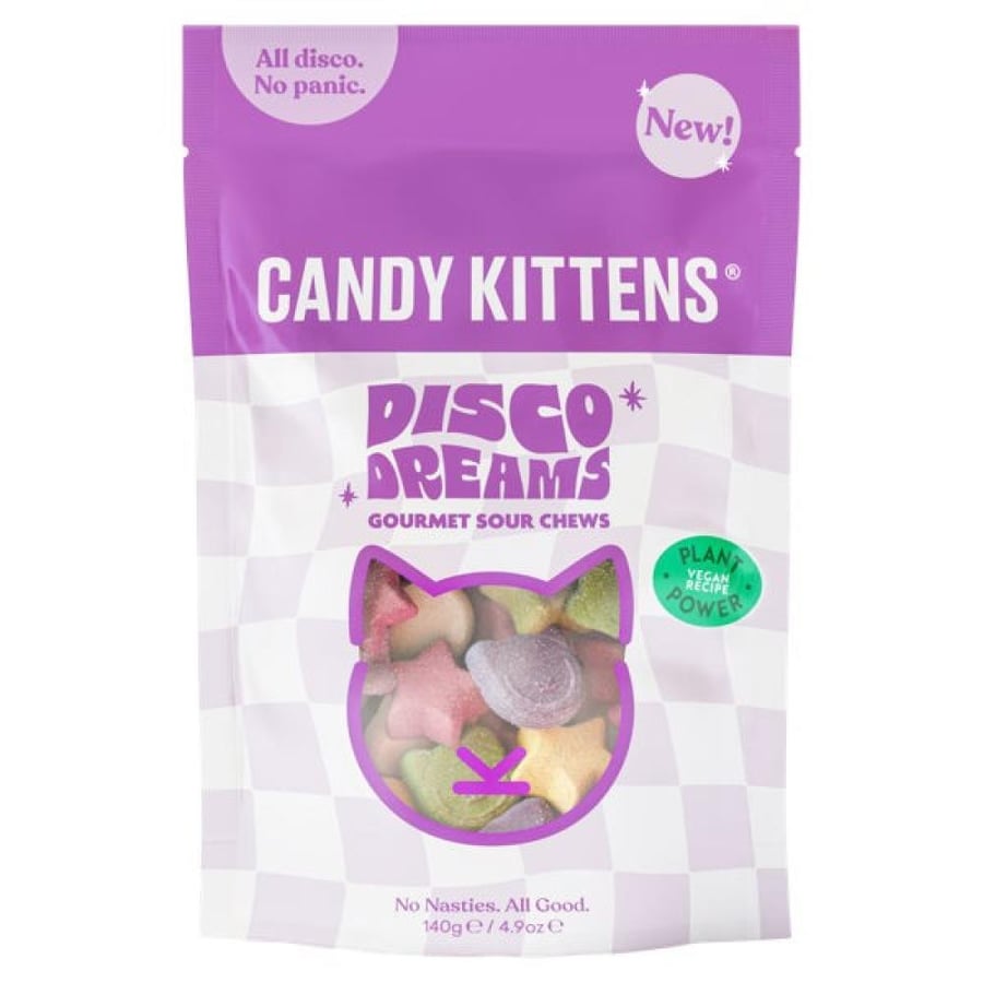 حلوى كاندي كيتنز ديسكو دريمز (حامضة وحلوة) 140 جرام - Candy Kittens Disco Dreams 140g