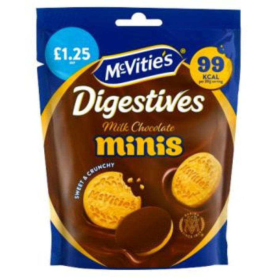 مكفيتيز ديجستيف ميني بالشوكولاتة بالحليب | McVitie's Digestives Milk Chocolate Minis