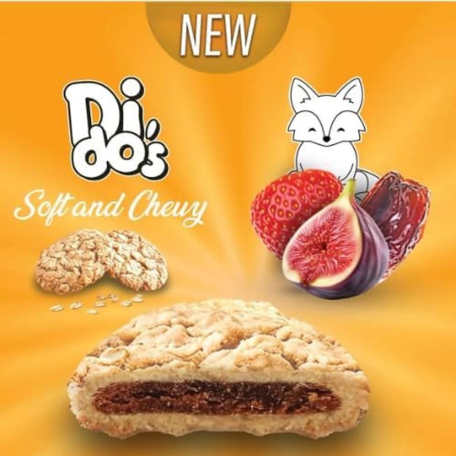 كوكيز ديدوز بالشوفان والفواكه 16 قطعة – DiDo's Oats Fruit Cookie 16 Pieces
