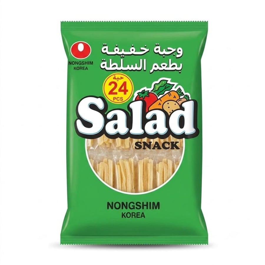 وجبة خفيفة بطعم السلطة من نونشيم | Nongshim Salad Snack