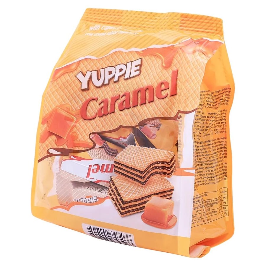 ويفر يوبي بنكهة الكراميل 180 جرام – Yuppie Caramel Wafer 180g
