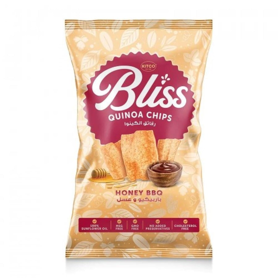 Kiteco Plus honey and barbecue quinoa chips 135 g