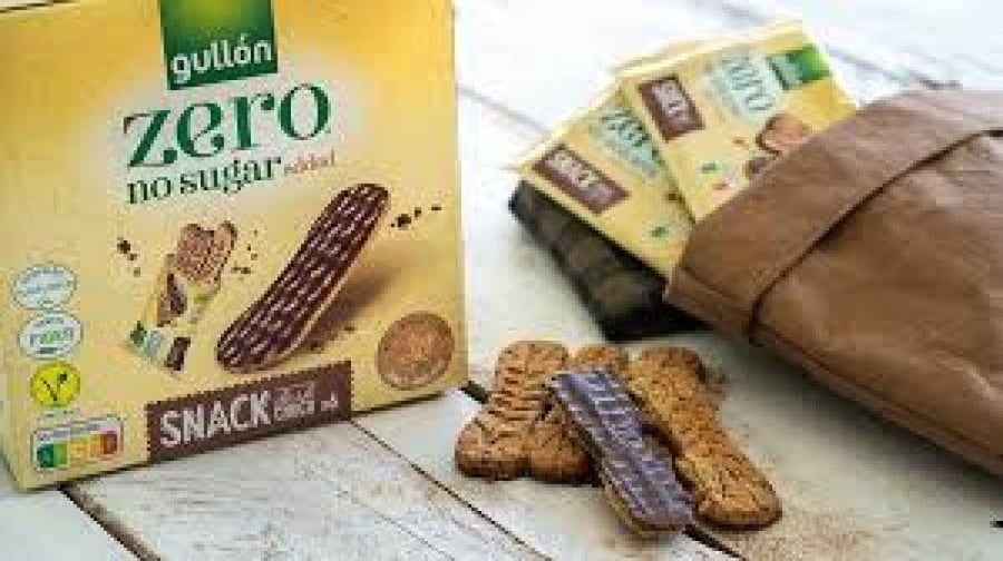 Goulon oatmeal biscuits covered with dark chocolate without sugar