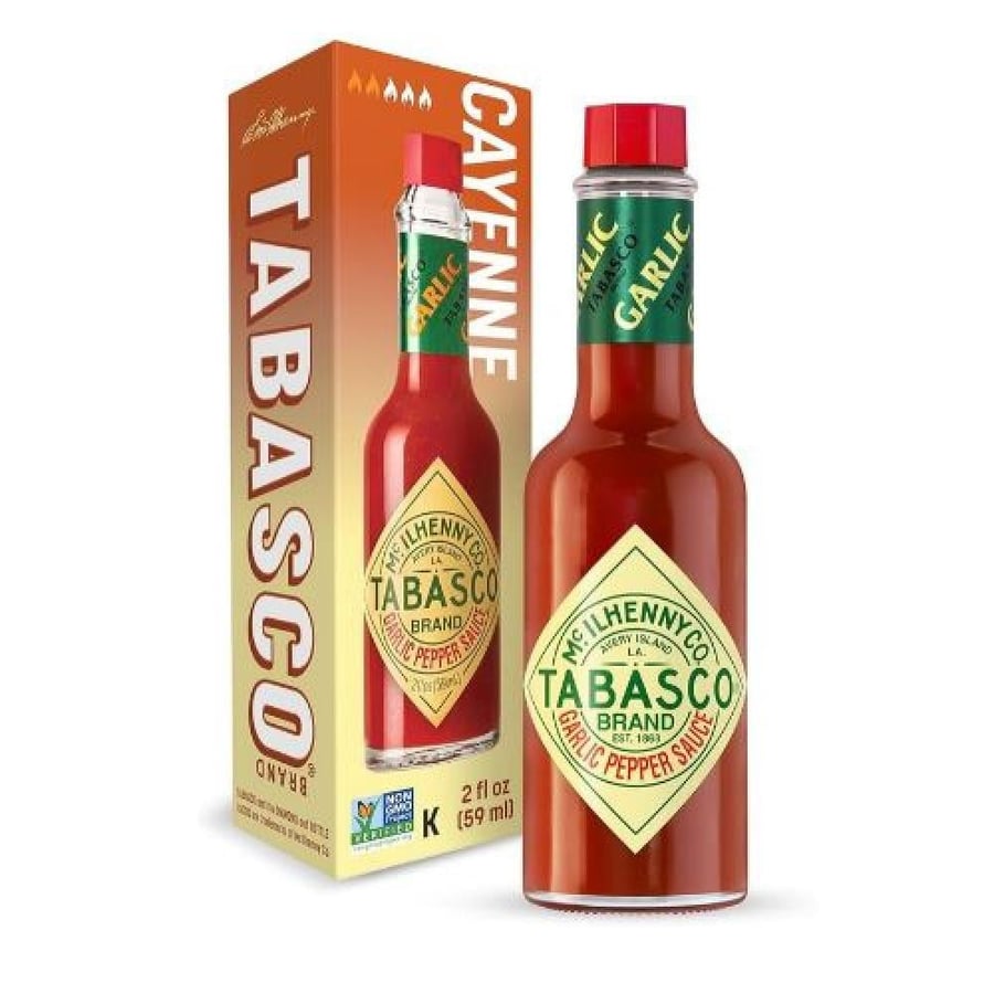 صلصة شطة تاباسكو بالفلفل الحار والثوم الأمريكية 59 مل Tabasco Garlic Pepper Sauce 59ml