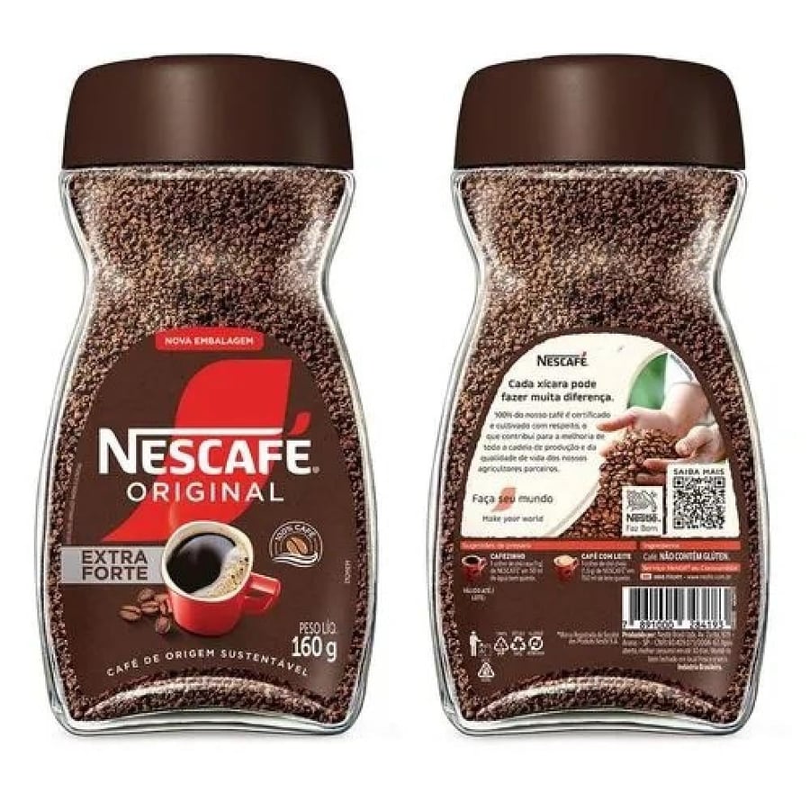 قهوة نسكافيه أوريجينال "إكسترا فورته" سريعة التحضير - عبوة 160 جرام | Nescafé Original Extra Forte