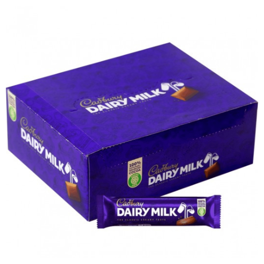 شوكولاتة كادبوري ديري ميلك بالحليب 18.5 جم | Cadbury Dairy Milk Chocolate 18.5g