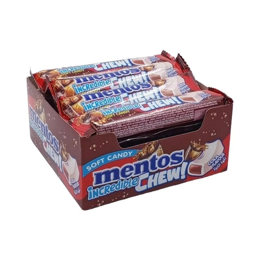 حلاوة ماضغ مينتوس إنكريديبول تشو بنكهات متنوعة | Mentos Incredible Chew Soft Candy Variety Flavors