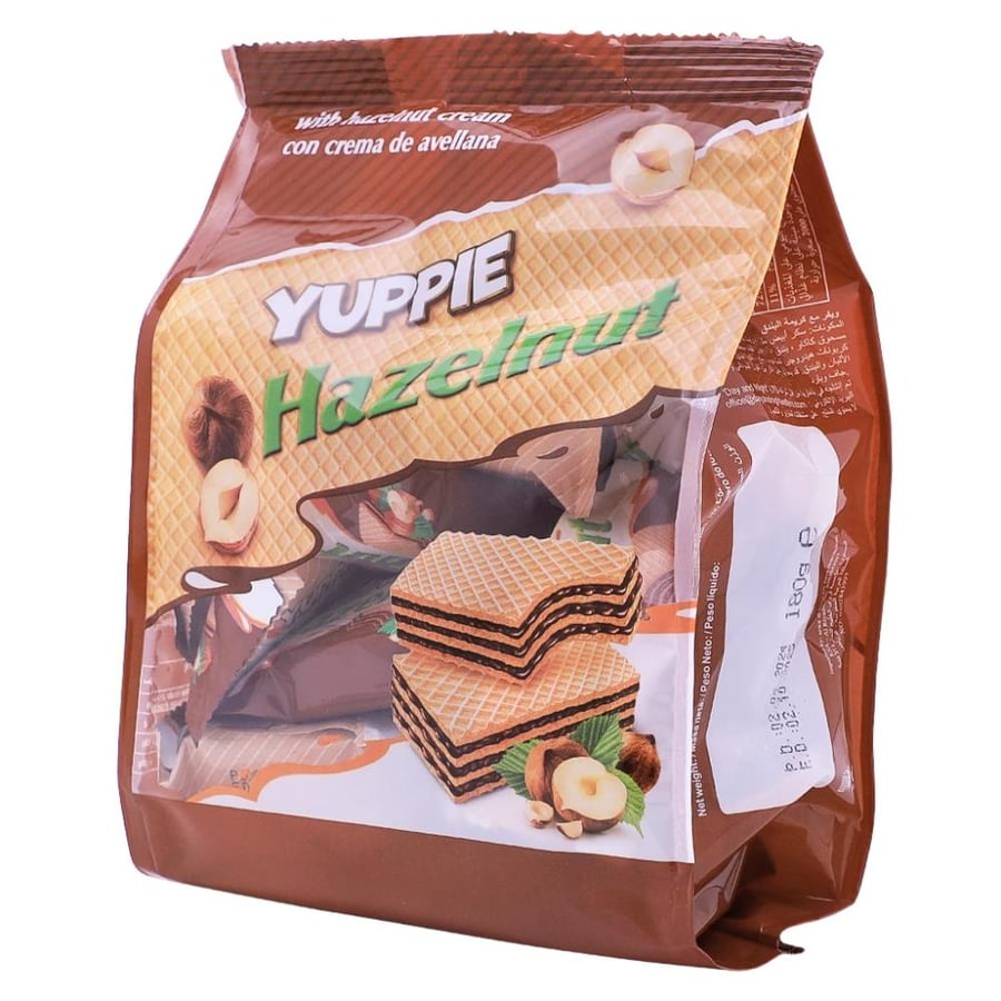 ويفر يوبي بنكهة البندق 180 جرام – Yuppie Hazelnut Wafer 180g