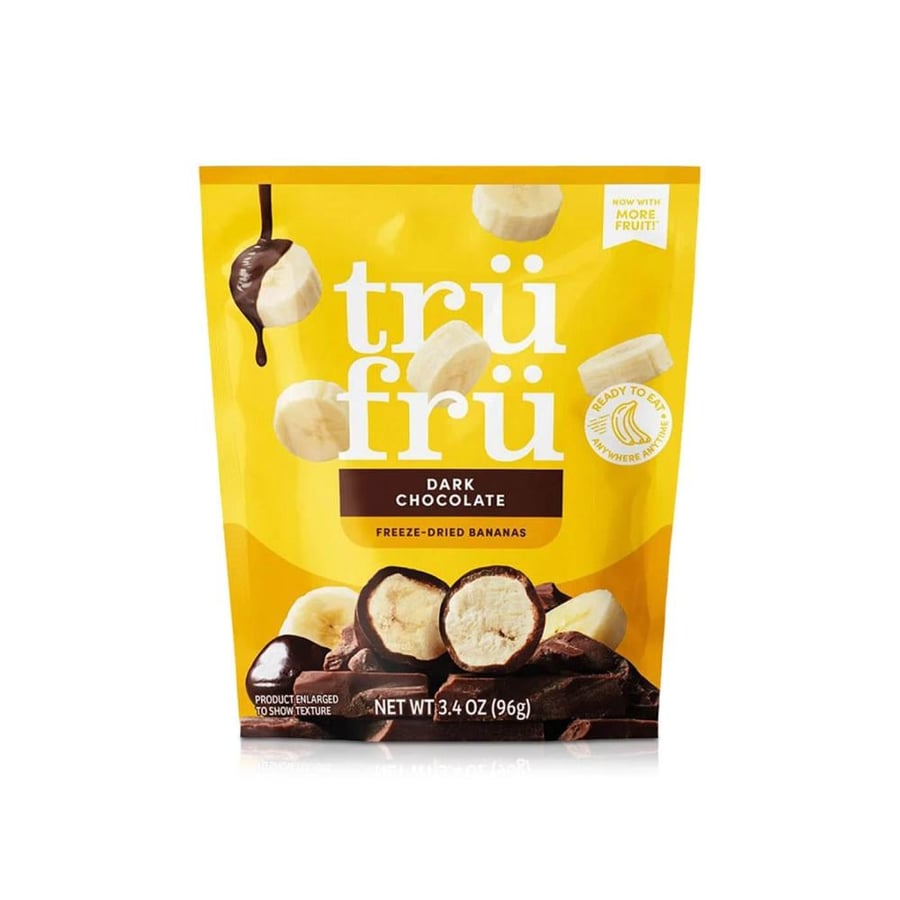 ترو فرو موز مجفف بالتجميد مغطى بالشوكولاتة الداكنة | Trü Frü Dark Chocolate Freeze-Dried Bananas