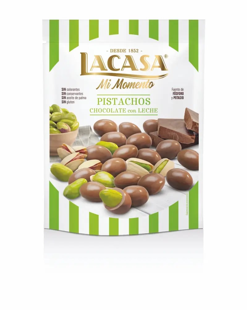 فستق لاكاسا الفاخر المغطى بشوكولاتة الحليب | Lacasa Mi Momento Pistachios Covered with Milk Chocolate