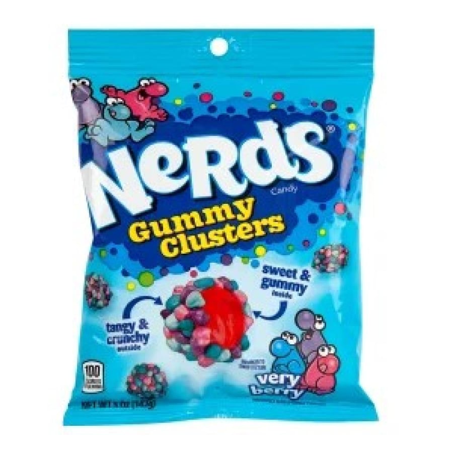 نيردز غامي كلاسترز - نكهة التوت 141 جرام – Nerds Gummy Clusters Very Berry 141g