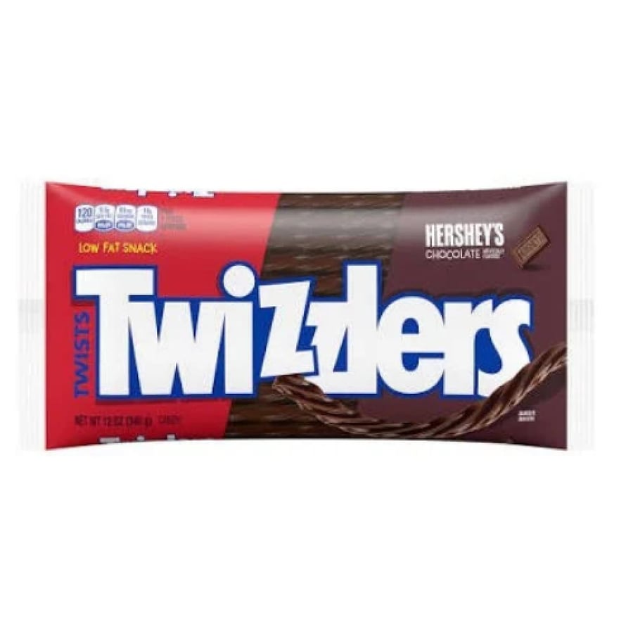 حلوى تويزلرز تويستس بنكهة شوكولاتة هيرشيز 340 جرام (Twizlers Twists Hershey's Chocolate Flavored Candy 340g)